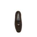 Brown Calf Leather Bos Taurus Slip-On Loafers