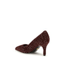 Bordeaux Calf Leather Bos Taurus Platform Pumps