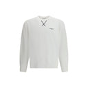 White Cotton Sweatshirt
