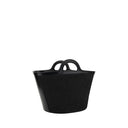 Black Cotton Shoulder Bag