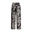 Black Cotton Straight-Leg Jeans