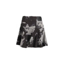 Black Cotton Mini Skirt