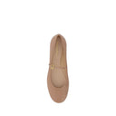Beige Calf Leather Bos Taurus Ballet Flats