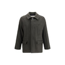 Gray Fleece Wool Coat