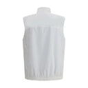 White Polyamide Sleveless Jacket