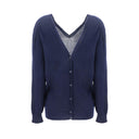 Blue Cashmere Cardigan