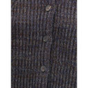 Brown Merino Wool Cardigan