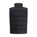 Black Recycled Polyamide Sleveless Jacket