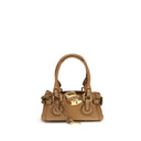 Beige Calf Leather Bos Taurus Shoulder Bag