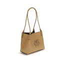 Beige Calf Leather Bos Taurus Shoulder Bag