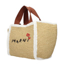 Beige Raffia Handbag