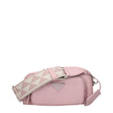 Pink Leather Crossbody Bag