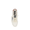 Cream Calf Leather Bos Taurus Low Top Sneakers