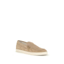 Beige Rubber Slip-On Loafers