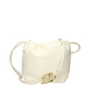 Beige Leather Shoulder Bag