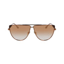 Brown Metal Sunglasses