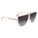 Brown Metal Sunglasses