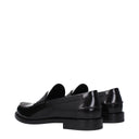 Black Leather Slip-On Loafers