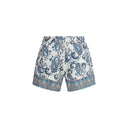 Multicolor Polyester Short And Mini Shorts