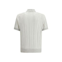 Gray Cotton Polo Shirt