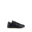 Black Calf Leather Bos Taurus Low Top Sneakers