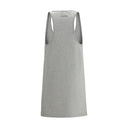 Gray Cotton Casual Dress