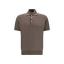 Brown Cotton Polo Shirt