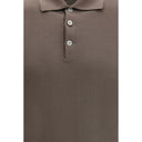 Brown Cotton Polo Shirt