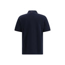 Blue Cotton Polo Shirt
