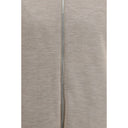 White Polyamide Full-Length Jacket