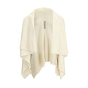 Cream Fleece Wool Cardigan