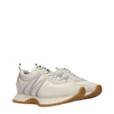 Gray Fabric Sneakers