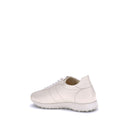 Cream Calf Leather Bos Taurus Low Top Sneakers