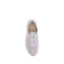 Cream Calf Leather Bos Taurus Low Top Sneakers