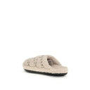 Beige Polyamide Flats