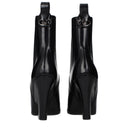Black Leather Ankle Boots