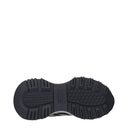 Black Fabric Athletic Sneakers