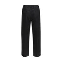 Black Cotton Chino Pants