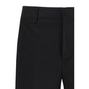 Black Cotton Chino Pants