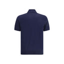 Blue Cotton Polo Shirt