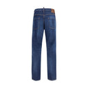 Blue Cotton Slim Fit Jeans