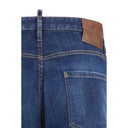 Blue Cotton Slim Fit Jeans
