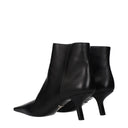 Black Leather Ankle Boots