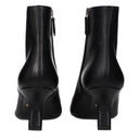 Black Leather Ankle Boots