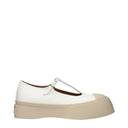 White Leather Slip-On Loafers