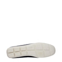 Blue Leather Slip-On Loafers