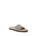 Gray Lamb Ovis Aries Aries Flat Sandals