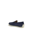 Blue Calf Leather Bos Taurus Slip-On Loafers