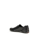 Black Calf Leather Bos Taurus Slip-On Loafers