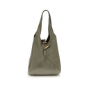 Bicolor Buffalo Leather Shoulder Bag